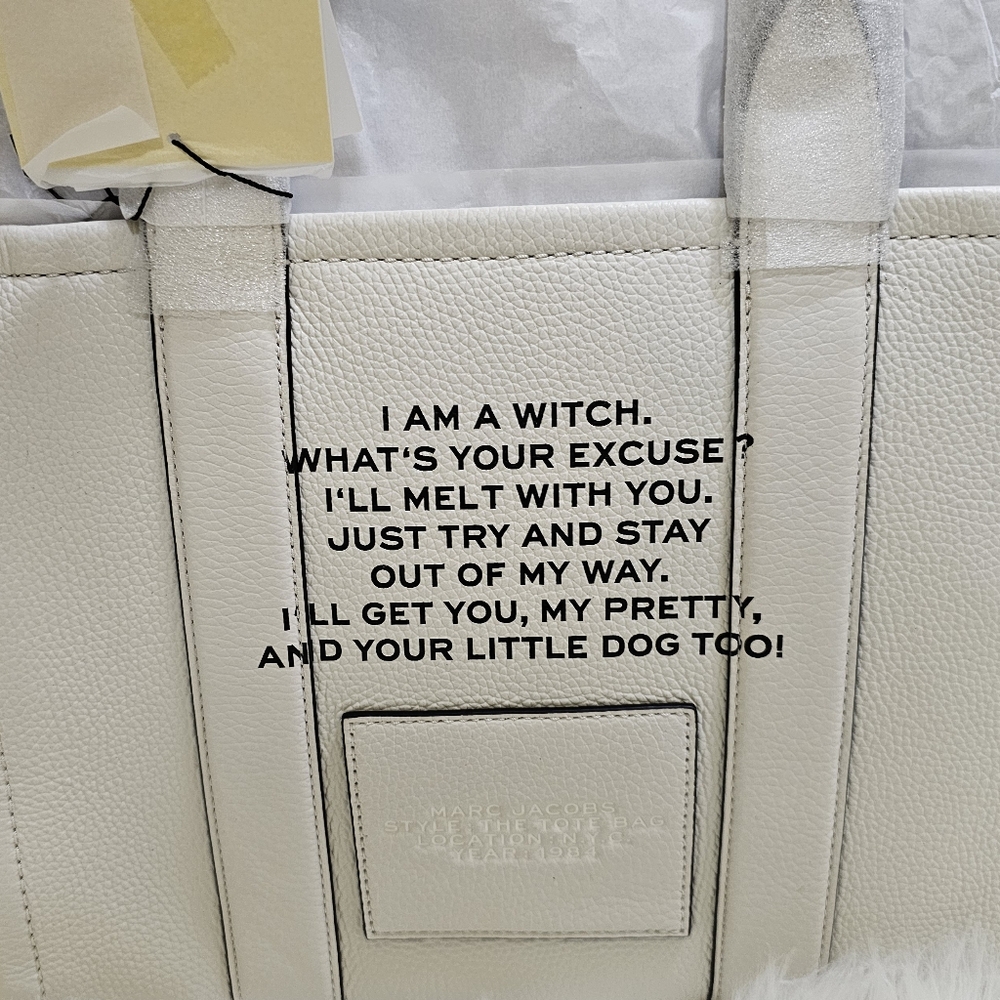 🧙MARC JACOBS X WIZARD OF OZ THE WICKED WITCH TOTE BAG+BAG CHARM - Picture 6 of 17